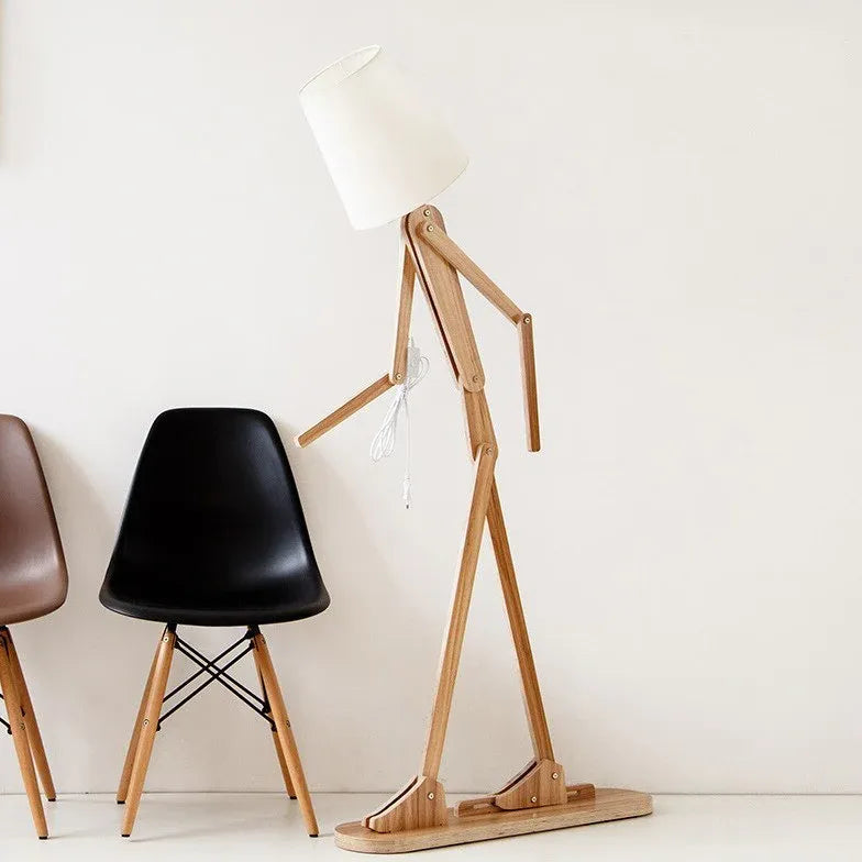 Floor Lamp For Study Room Ozawa Metal&wood Plug Led