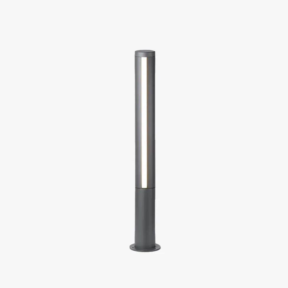 Black Post & Bollard Light Pena Metal & Acrylic Led Ip65 Outdoor Warm White