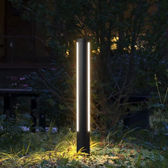 Black Post & Bollard Light Pena Metal & Acrylic Led Ip65 Outdoor Warm White