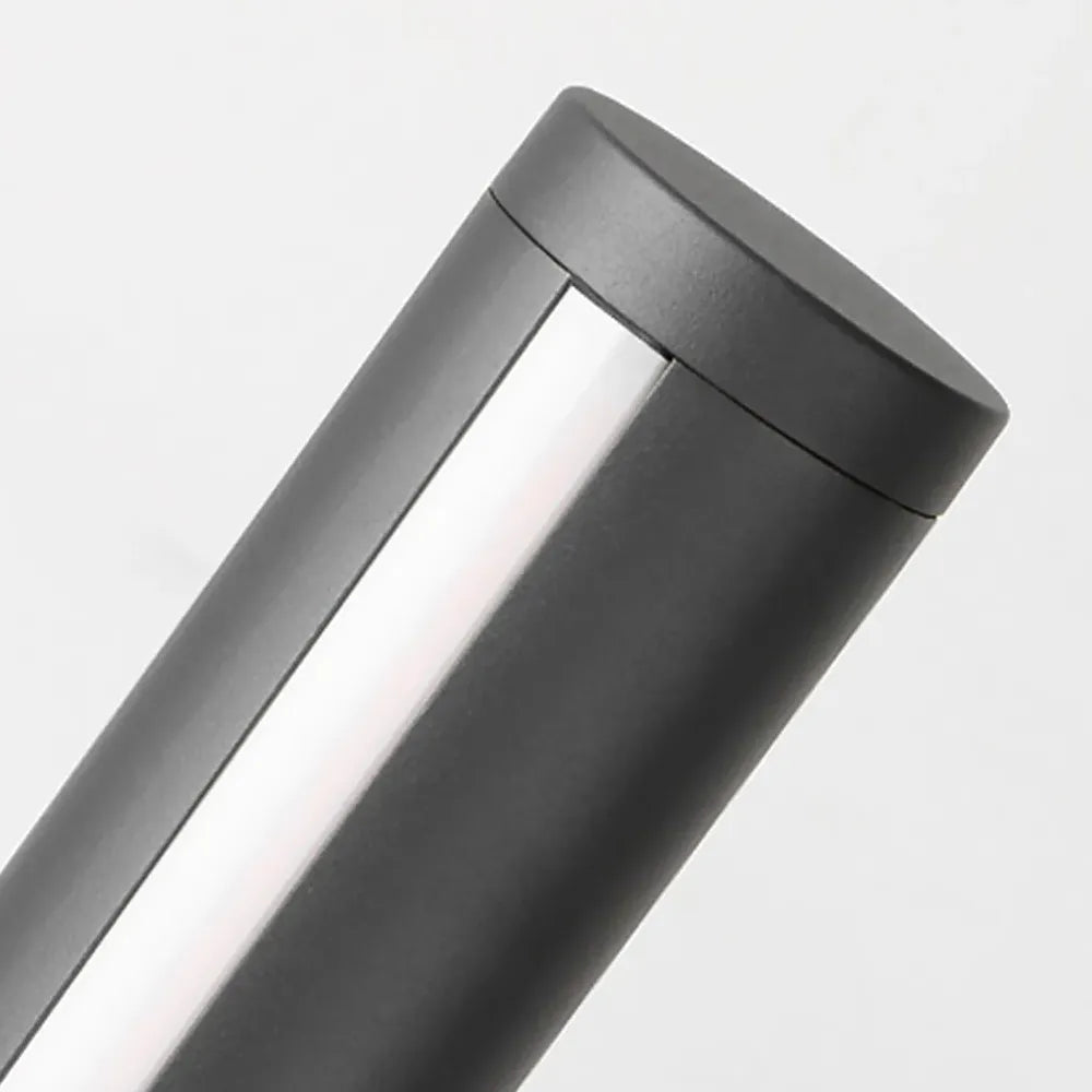 Black Post & Bollard Light Pena Metal & Acrylic Led Ip65 Outdoor Warm White