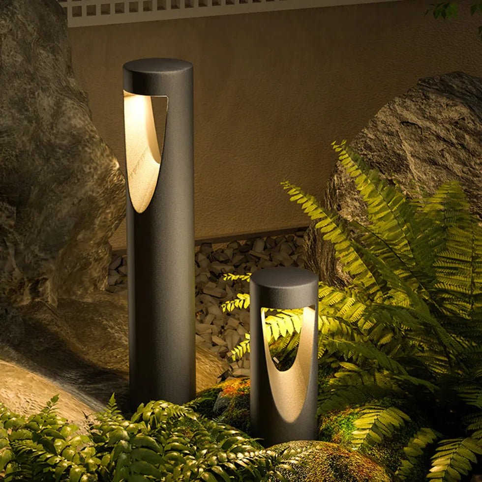 Black Post & Bollard Light Pena Metal Led