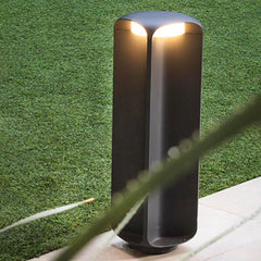 Black Outdoor Floor Lamp Cylinder Pena Metal Outdoor Warm White Ip65