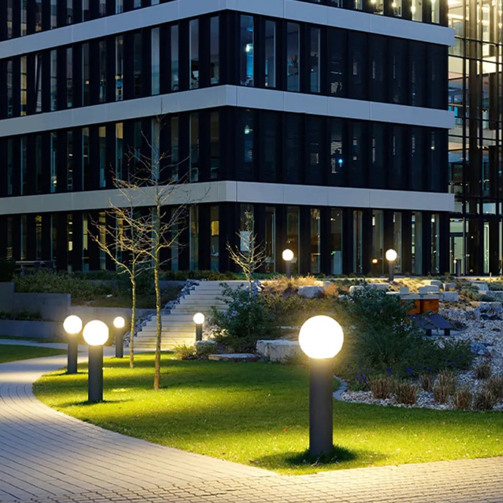 Black Post & Bollard Light Pena Metal Led Warm White Outdoor Ip65