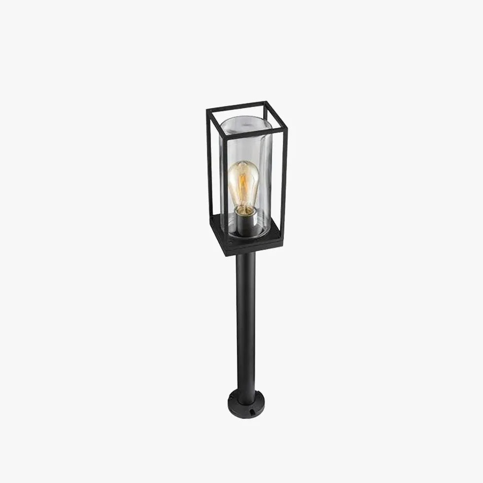 Black Solar Hybrid Pena Metal & Glass Outdoor Led Ip65