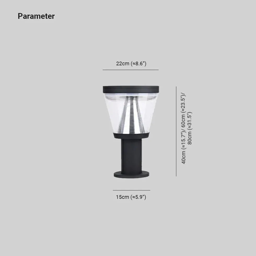 Pollerleuchte außen modernes Design wasserdicht für Garten