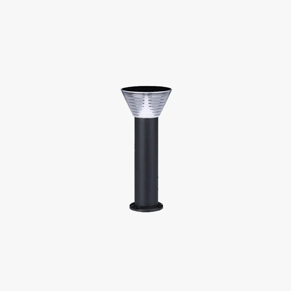 Black Solar Light Pena Metal & Acrylic Solar Led Cool White