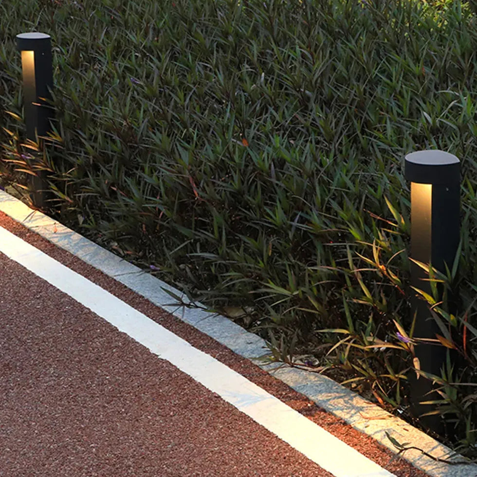 Black Post & Bollard Light Pena Metal Led Warm White Ip65 Outdoor