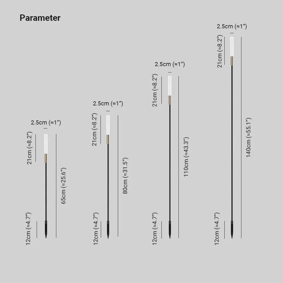 LED-Solar-Dekoleuchte für minimalistisches und wasserdichtes