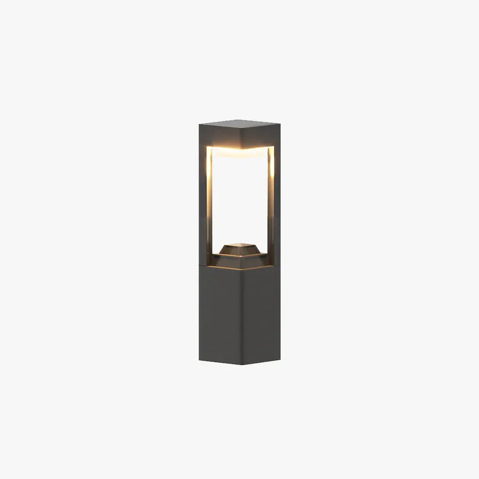 Black Solar Light Rectangular Pena Metal Ip65