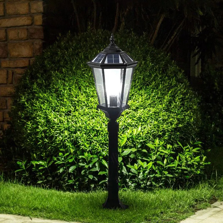 Black Solar Light Pena Metal & Glass Ip65 Led Solar Outdoor