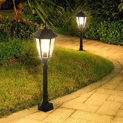 Black Solar Light Pena Metal & Glass Ip65 Led Solar Outdoor