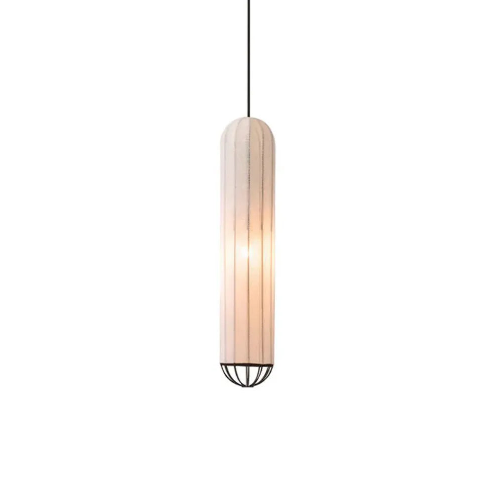 Light Single Pendant For Bedroom Renee Metal & Fabric