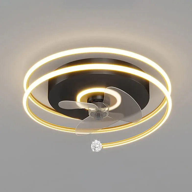 Ceiling Fan With Light For Bedroom Quinn Metal Ip20 Led