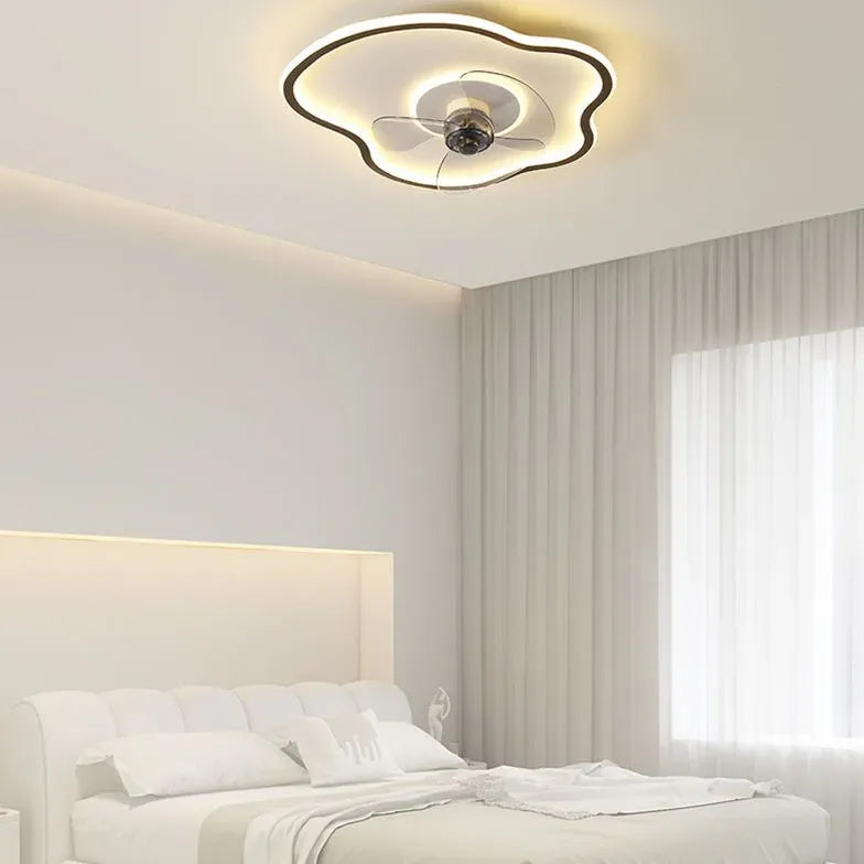 Ceiling Fan With Light For Bedroom Quinn Metal Ip20 Led Dimmable