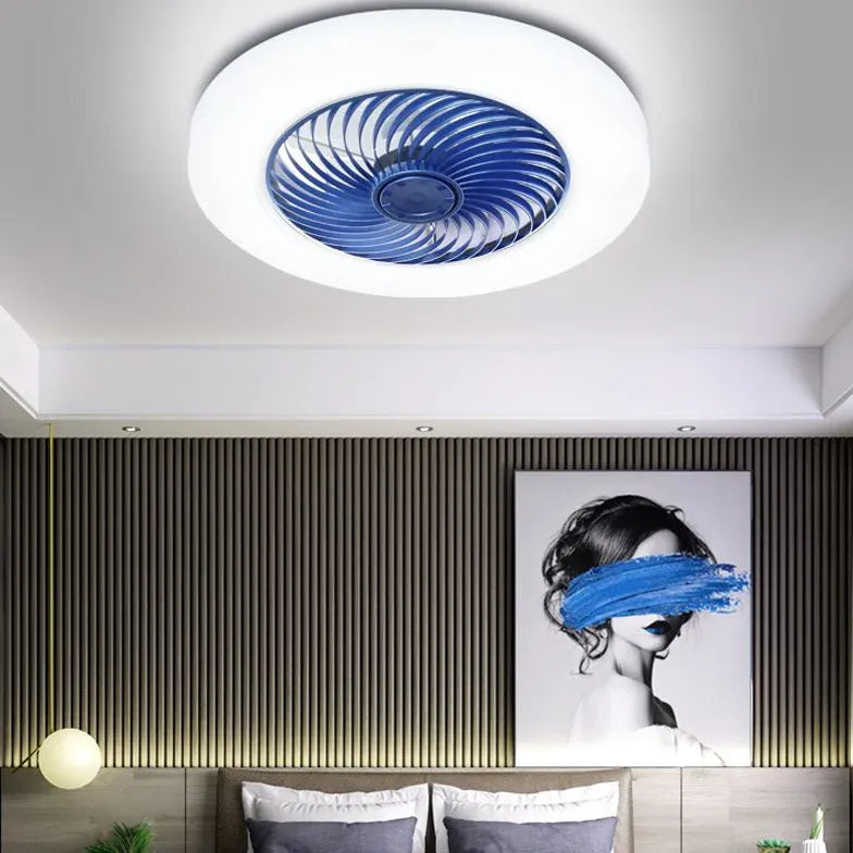 Ceiling Fan With Light For Kitchen Quinn Acrylic Led Ip20 Dimmable