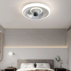 Ceiling Fan With Light For Bedroom Quinn Metal Led Dimmable