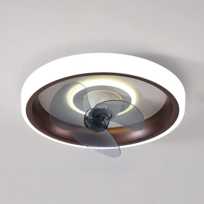 Ceiling Fan With Light For Bedroom Quinn Metal Led Dimmable