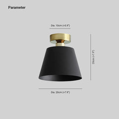 Black Flush Light For Bedroom Quinn Metal Ip20