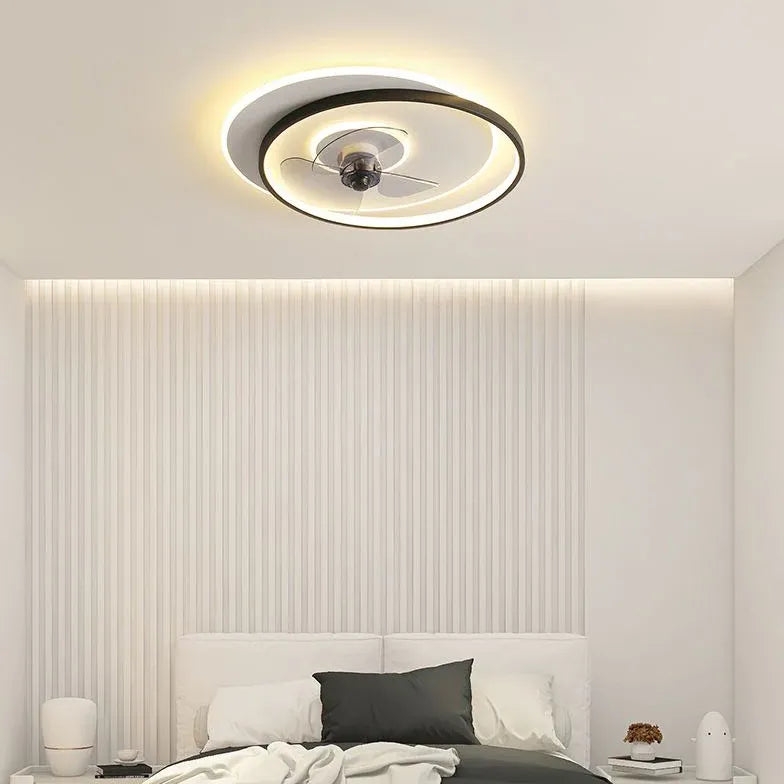 Double-ring Ceiling Fan For Bedroom Quinn Metal Ip20