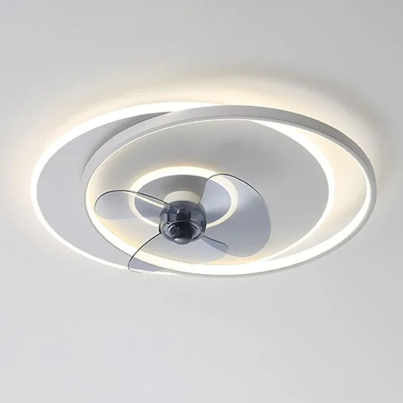 Double-ring Ceiling Fan For Bedroom Quinn Metal Ip20