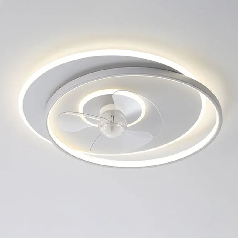 Double-ring Ceiling Fan For Bedroom Quinn Metal Ip20