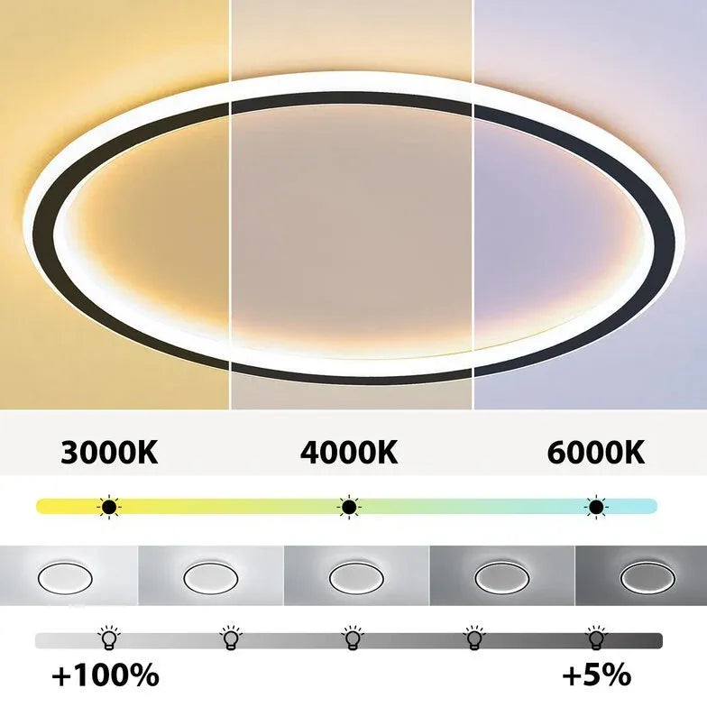 LED Deckenleuchte Flach Dimmbar Modern Intelligente Raumbeleuchtung