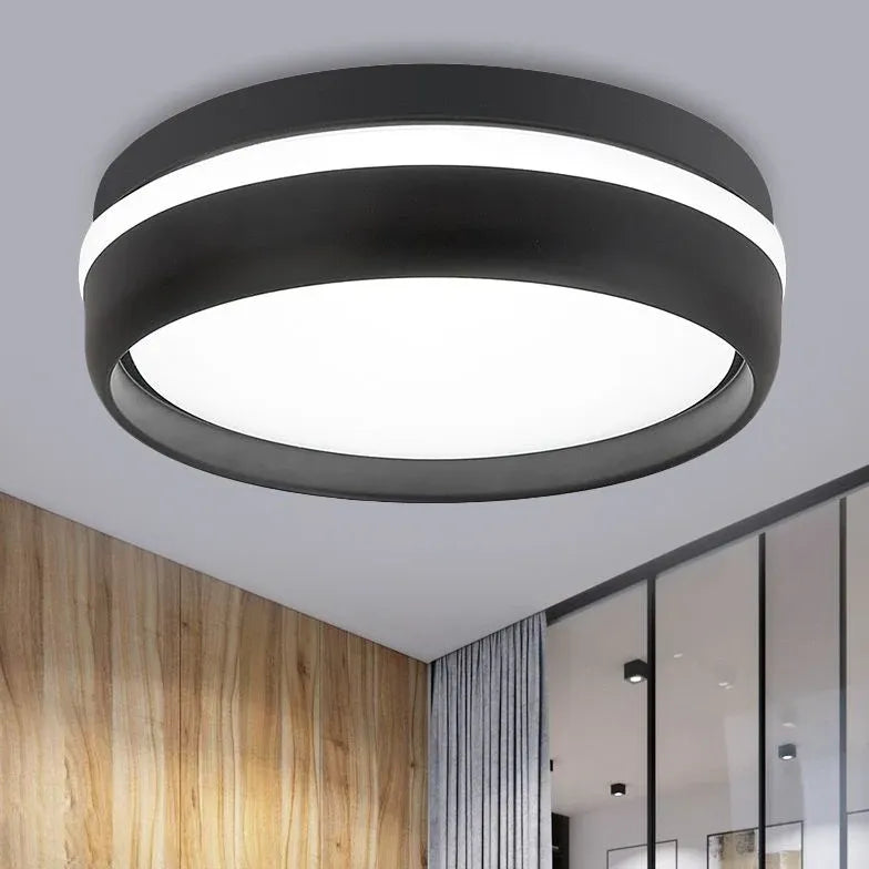 Black Low Ceiling Light For Bedroom Quinn Metal Ip20