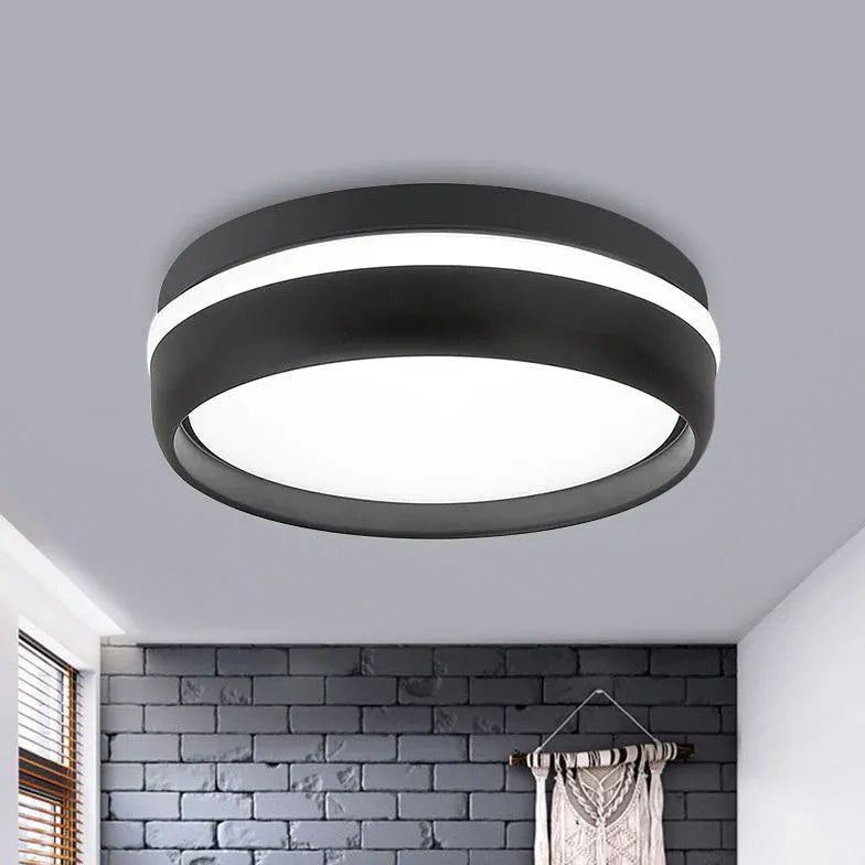 Black Low Ceiling Light For Bedroom Quinn Metal Ip20