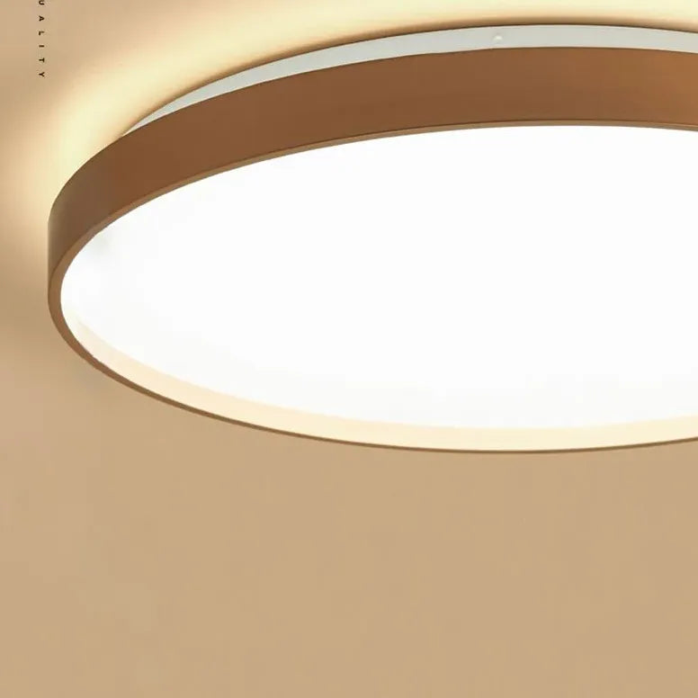 White Flush Light For Bedroom Round Quinn Metal & Acrylic Ip20 Led