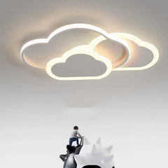 White Cloud Shape Flush Light Acrylic