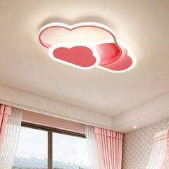 White Cloud Shape Flush Light Acrylic