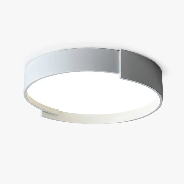 Flush Light For Bedroom Round Macaron Metal & Acrylic