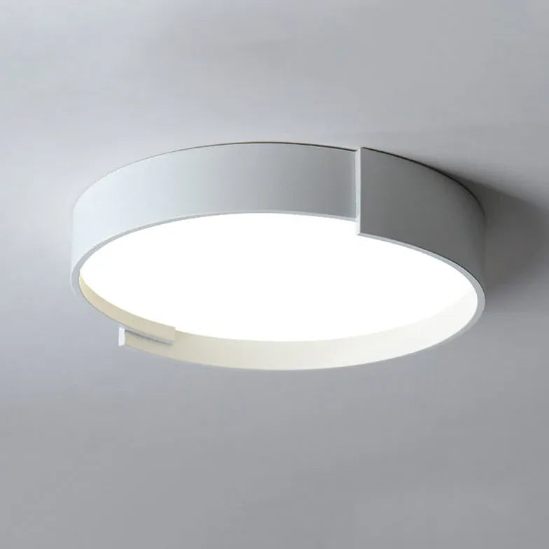 Flush Light For Bedroom Round Macaron Metal & Acrylic