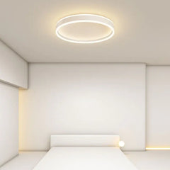 Black Low Ceiling Light For Bedroom Round Quinn Metal Ip20