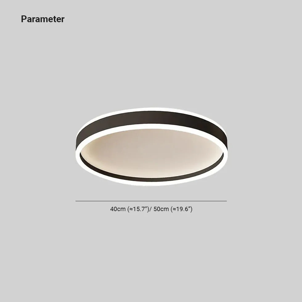 Black Low Ceiling Light For Bedroom Round Quinn Metal Ip20