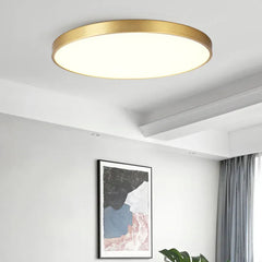 Gold Low Ceiling Light For Bedroom Round Modern Acrylic