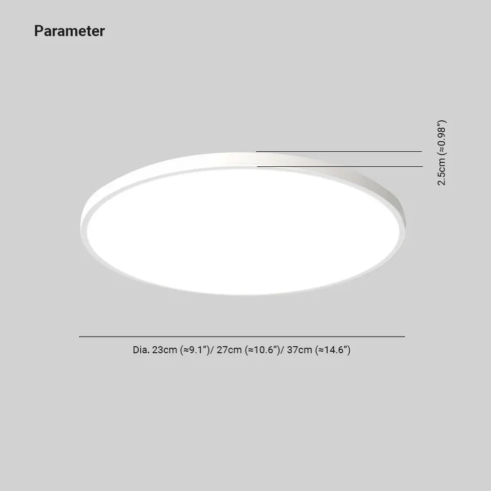 LED Deckenleuchte Flur flach runde weiße schlicht