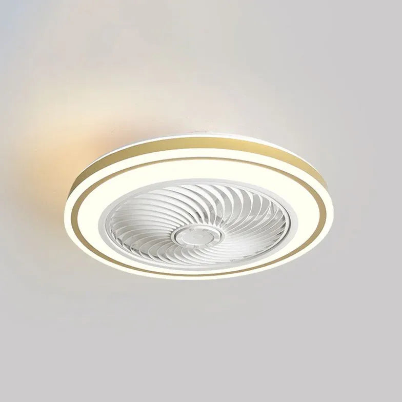 Ceiling Fan With Light For Bedroom Round Quinn Metal Led Ip20