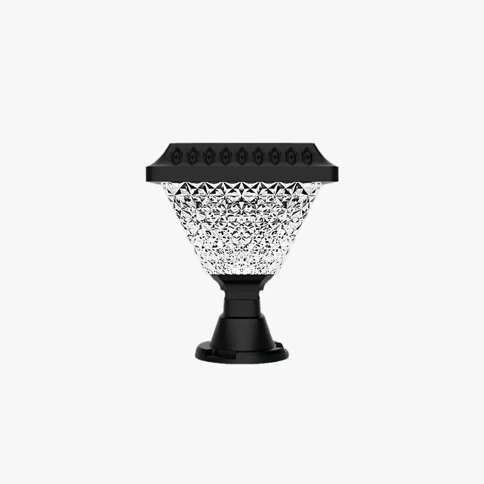 Black Floor Lamp & Lanterns Riley Acrylic Ip65 Solar Led Outdoor