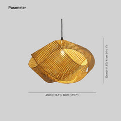 Light Single Pendant For Bedroom Ritta Metal & Rattan Led Ip20