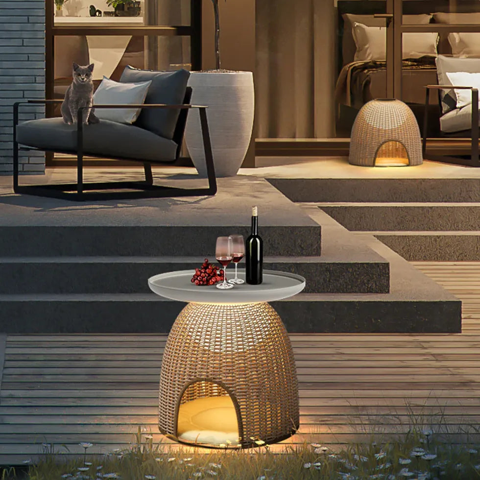 Floor Lamp & Lanterns Ritta Metal & Rattan Led