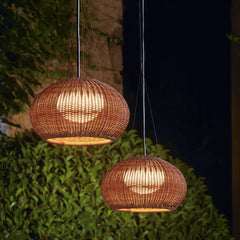 Gold Lanterns Ritta Bamboo Outdoor Led