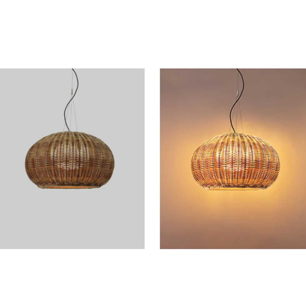 Gold Lanterns Ritta Bamboo Outdoor Led