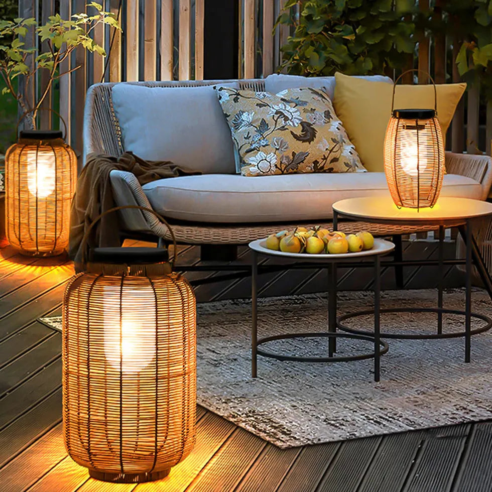 Floor Lamp & Lanterns Ritta Metal & Imitation Rattan