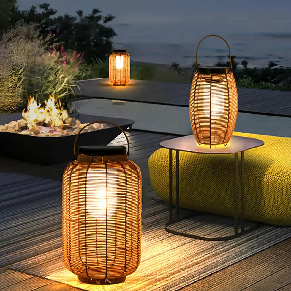 Floor Lamp & Lanterns Ritta Metal & Imitation Rattan