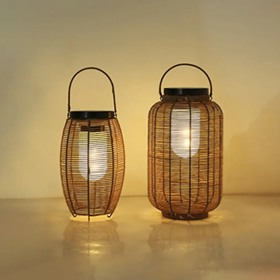 Floor Lamp & Lanterns Ritta Metal & Imitation Rattan