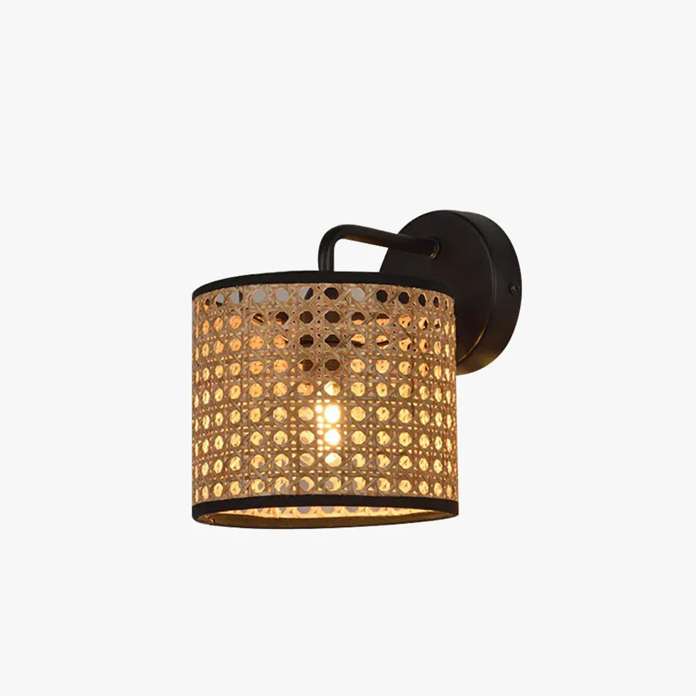 Brown Lanterns For Bedroom Ritta Metal & Rattan Led