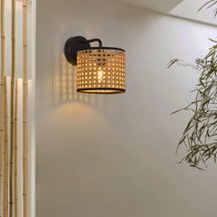 Brown Lanterns For Bedroom Ritta Metal & Rattan Led