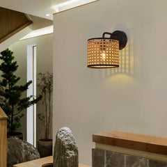 Brown Lanterns For Bedroom Ritta Metal & Rattan Led