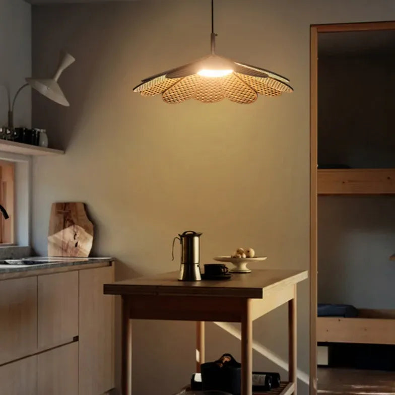 Light Single Pendant For Bedroom Ritta Wood Warm White Ip20 Led